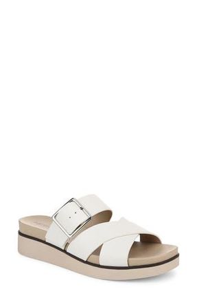 Life Stride Getaway Platform Slide Sandal in White at Nordstrom Rack, Size 9.5