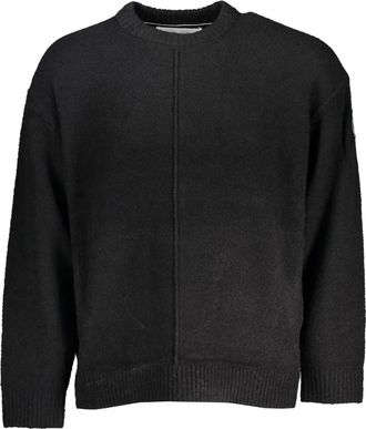 Calvin Klein Truien & Vesten, Heren, Zwart, S, Zwarte longsleeve herentop