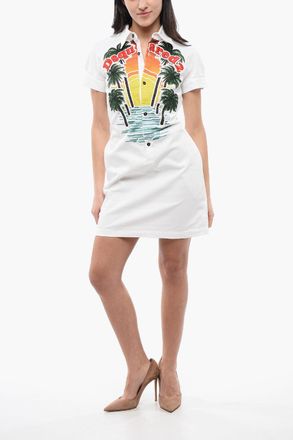 Dsquared2 Denim Chemisier SUNSET with Embroidery Dsquared2