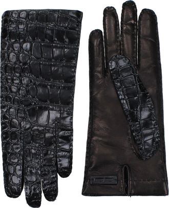 Miu Miu Damess Handschoenen Leer Zwart