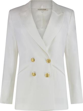 Veronica Beard Dale Dickey Jacket - Dames - Blazers - Wit - XS - Denim - Jassen