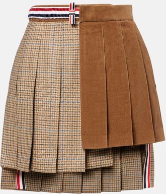 Thom Browne Minigonna asimmetrica in lana