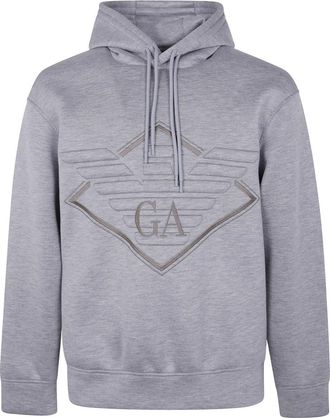 Emporio Armani Heren, Sweatshirts & Hoodies, Grijs, Maat: XL