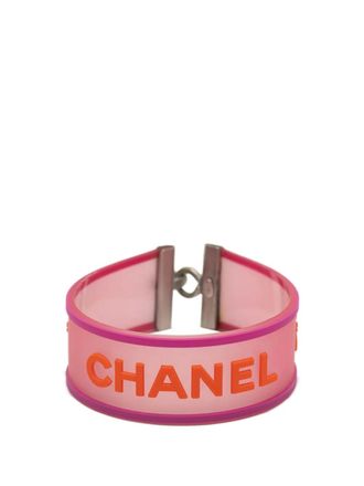 Chanel Bracciale in gomma con logo 2000-2025 - Rosa