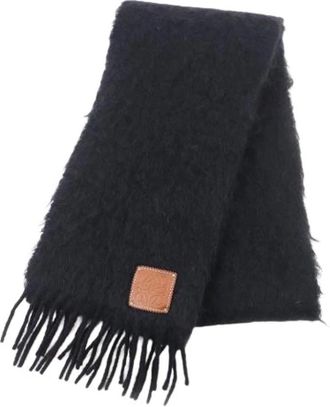 Loewe Pre-owned Scarves, female, Black, Size: ONE SIZE Pre-owned Stole