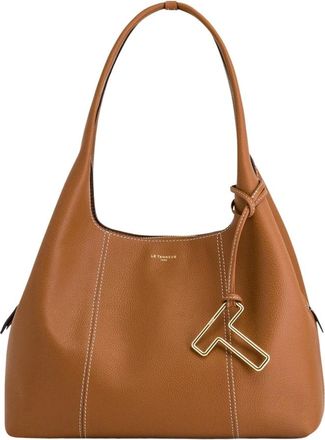 Le Tanneur Juliette Schoudertas - Dames - Handtassen - Bruin - ONE Size - Leer - Tassen