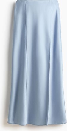 H&M Maxijupe aus Satin - Blue