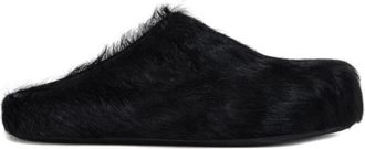 Marni Fussbett Sabot - Dames - Slip ons - Zwart - 37 EU - Leer - Schoenen