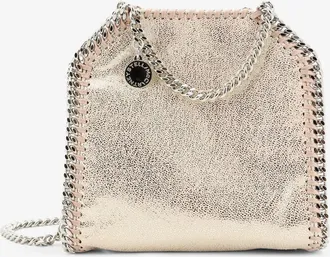Stella McCartney Borsa a tracolla Falabella Tiny in Shiny Shaggy Deer - STELLA MCCARTNEY - gender_Woman