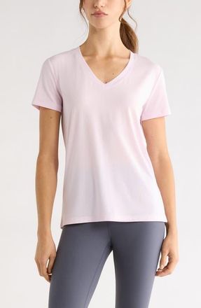 Zella Breathe Active T-Shirt in Pink Snow at Nordstrom, Size X-Small