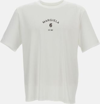 Maison Margiela Maglietta A Maniche Corte Con Stampa