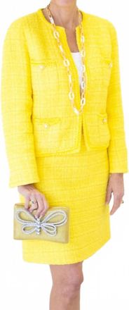 Weill Tinna Long Sleeve Jacket In Yellow