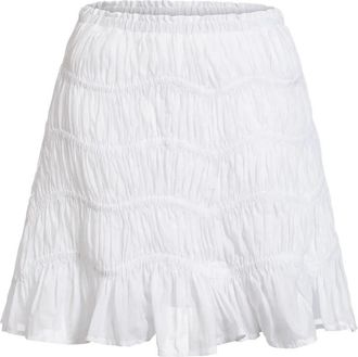 Merlette Maeva ruffled mini skirt - women - Cotton - S - White