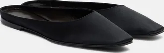 The Row Mules June de sat&eacute;n