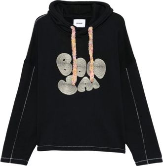 BONSAI Sudadera con Capucha Bordada - Sweatshirts & Hoodies - Hombre - Negro - XL