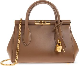 Dolce & Gabbana Marlene Mini handtas - Dames - Handtassen - Bruin - ONE Size - Leer - Tassen