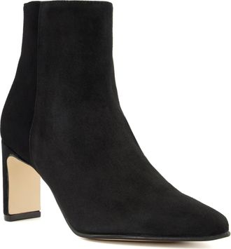 Dune London Womens Ladies Otta - Mid-Heel Pointed Ankle Boots - Black Suede - Size UK 3