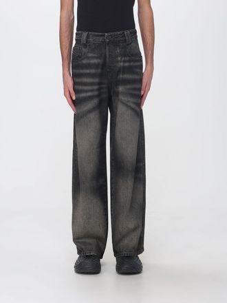 Diesel Jeans 1982 D-Hakou a gamba larga in denim di cotone a vita alta