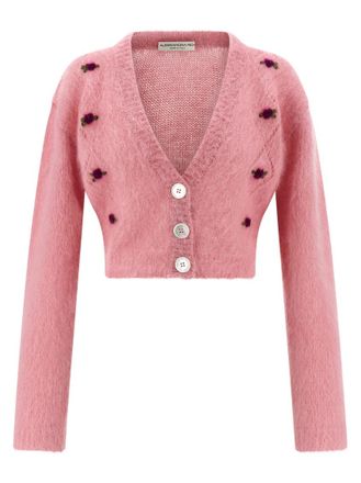 Alessandra Rich Pink Carded Cardigan