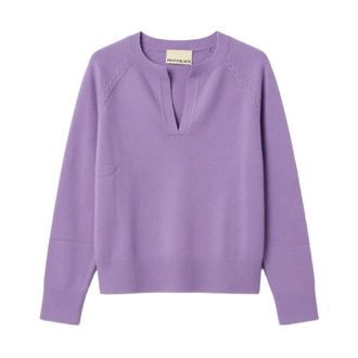 Pennyblack Cashmere-blend Sweater - Dames - Cashmere truien - Paars - XS - Katoen - Truien & Vesten