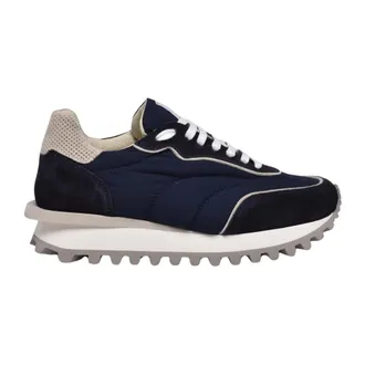 Eleventy Schoenen, Heren, Blauw, 40 EU, Su&egrave;de, Lage Su&egrave;de Sneakers