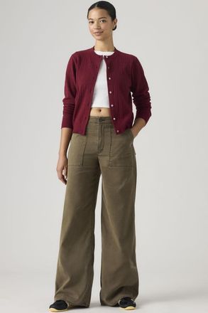 Levi's Cinch Wide Leg Fatigue Pants - Women - 24X31 - Brown / Canteen