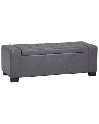 Simpli Home Laredo 51In Contemporary Rectangle Large Storage Ottoman