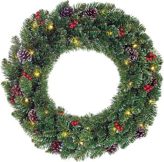 Black Box Trees Corona decorativa creston verde h60xb10xl60cm