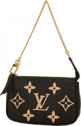 Louis Vuitton Beige Black Pouch (Pre-Owned)