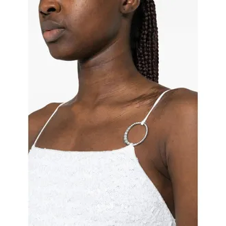 Os&eacute;ree Sequins Dress - White