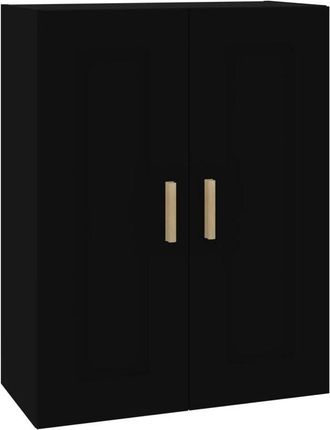vidaXL Vidaxl - Armario de pared madera de ingeniería negro 69,5x32,5x90 cm
