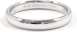 Tiffany & Co. Silver Platinum 950 Band Ring (Pre-Owned)
