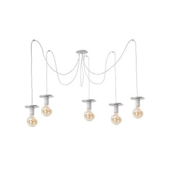 Netlighting Saturn Cluster Pendant Ceiling Light Silver 5x E27