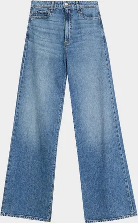 Paige Frances High-Rise Wide-Leg Jeans
