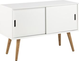 AC Design Furniture Armario C&oacute;moda Mitra Blanca Puerta Corredera Escandinava