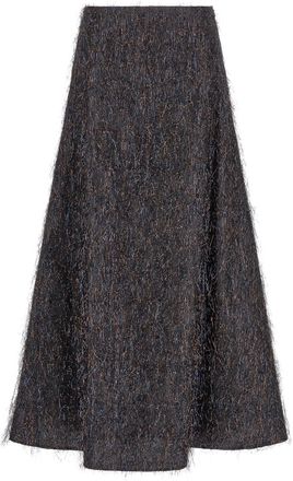 PESERICO Blue Viscose Midi Womens Skirt
