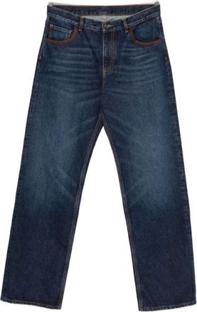 Etro Jeans, Heren, Blauw, W33, Straight Jeans