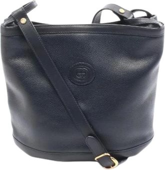 Gucci Pre-owned Interlocking G Leather Shoulder Bag - Pre-owned - Mujer - Azul - ONE SIZE