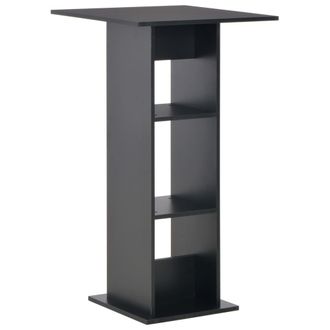 vidaXL Tavolo Da Bar Nero 60x60x110 Cm - Vidaxl