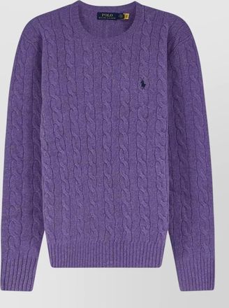 Polo Ralph Lauren wool and cashmere cable-knit crew-neck sweater