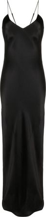 Nili Lotan Cami silk-satin gown - women - Silk - L - Black