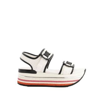 Hogan Womens Maxi H222 Sandals In White