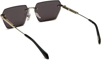 Just Cavalli Unisex Sunglasses Shiny Total Rose Gold Metal Eyewear