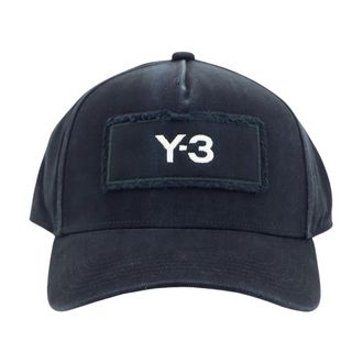 Yohji Yamamoto Race Cap - Heren - Petten - Zwart - ONE Size - Katoen - Accessoires