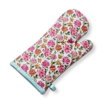 Tag In Bloom Oven Mitt Multi Cotton Spring in Pink at Nordstrom