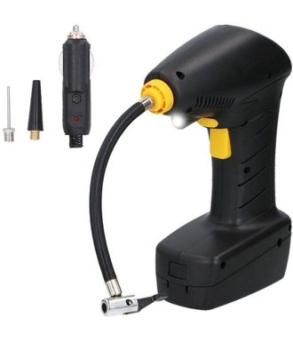 Trade Shop Trade Shop - Compresor De Aire Portatil 12v Ruedas Coche Con Luz Led Boquillas Inflables
