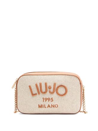 Liu Jo logo-embroidered cross body bag - Neutrals