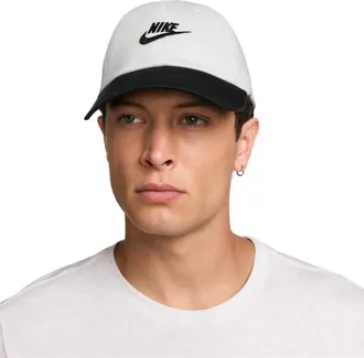 Nike Mens Club H86 Adjustable Cap - White/Black Size M/L