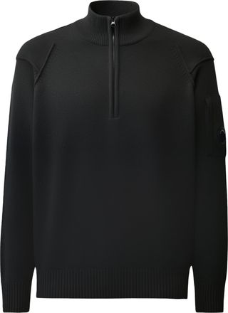 C.P. Company Extrafine Merino Wool Lens Half-Zip Sweater