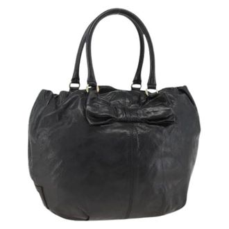 Valentino Pre-owned Vintage Tote Bag - Dames - Pre-owned - Zwart - Maat: ONE Size Leer